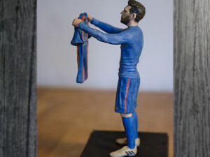 lionel messi ready for full color 3d printing Model Cetak 3D