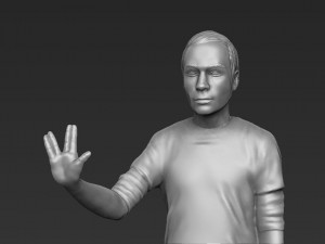 sheldon big bang theory 3d printing ready stl obj 3D Print Model