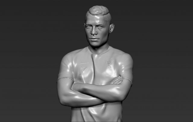 cristiano ronaldo portugal 3d printing ready stl obj 3D 프린트 모델 .c4d .max .obj .3ds .fbx .stl .blend