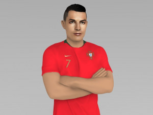 cristiano ronaldo portugal ready for full color 3d printing 3D Print Model