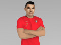 cristiano ronaldo portugal ready for full color 3d printing Modelo de Impressão 3D