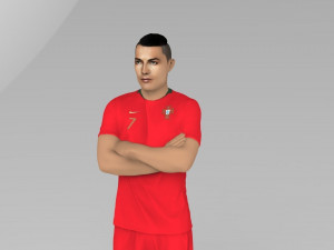 cristiano ronaldo portugal ready for full color 3d printing 3D 프린트 모델