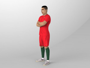 cristiano ronaldo portugal ready for full color 3d printing 3D 프린트 모델
