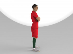 cristiano ronaldo portugal ready for full color 3d printing 3D 프린트 모델