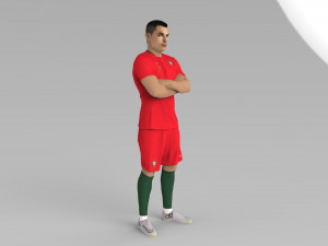 cristiano ronaldo portugal ready for full color 3d printing 3D 프린트 모델
