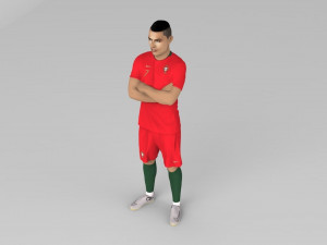 cristiano ronaldo portugal ready for full color 3d printing 3D 프린트 모델