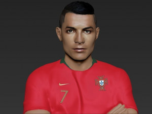 cristiano ronaldo portugal ready for full color 3d printing 3D 프린트 모델