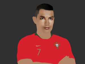 cristiano ronaldo portugal ready for full color 3d printing 3D 프린트 모델