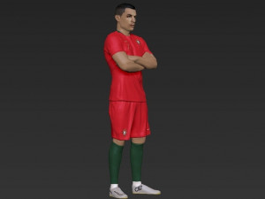 cristiano ronaldo portugal ready for full color 3d printing 3D 프린트 모델