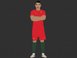cristiano ronaldo portugal ready for full color 3d printing 3D 프린트 모델