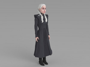 daenerys targaryen ready for full color 3d printing Modello di stampa 3D
