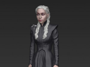 daenerys targaryen ready for full color 3d printing Modello di stampa 3D