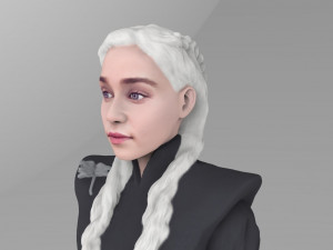 daenerys targaryen ready for full color 3d printing Modello di stampa 3D