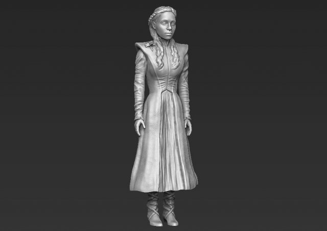 daenerys targaryen 3d printing ready stl obj 3D-printmodel .c4d .max .obj .3ds .fbx .stl .blend 