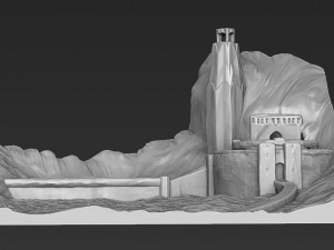 helms deep 3d printing ready stl obj Model do druku 3D