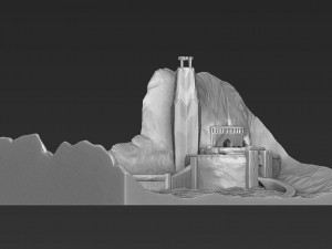 helms deep 3d printing ready stl obj Model Cetak 3D