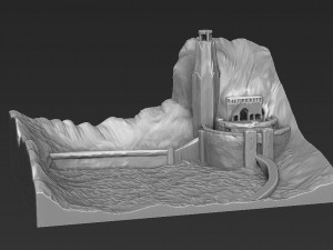 helms deep 3d printing ready stl obj Model Cetak 3D