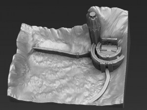 helms deep 3d printing ready stl obj Model Cetak 3D