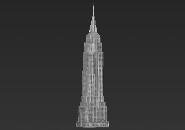 empire state building 3d printing ready stl obj formats 3D Print Model .c4d .max .obj .3ds .fbx .stl .blend 