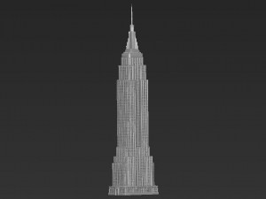 empire state building 3d printing ready stl obj formats 3D Print Model