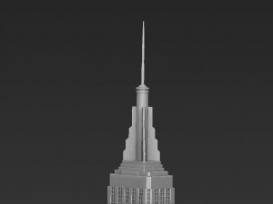 empire state building 3d printing ready stl obj formats 3D Print Model