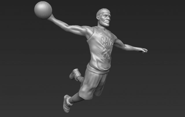 lebron james 3d printing ready stl obj 3D Print Model .c4d .max .obj .3ds .fbx .stl .blend 