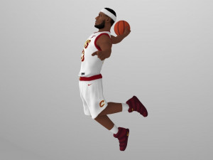 lebron james ready for full color 3d printing Modelo de Impressão 3D