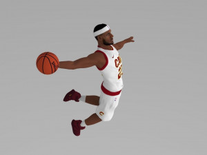 lebron james ready for full color 3d printing Modelo de Impressão 3D