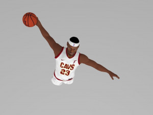 lebron james ready for full color 3d printing Modelo de Impressão 3D