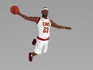 lebron james ready for full color 3d printing Modelo de Impressão 3D