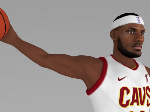 lebron james ready for full color 3d printing Modelo de Impressão 3D