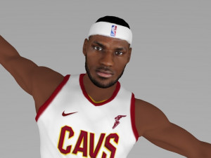 lebron james ready for full color 3d printing Modelo de Impressão 3D