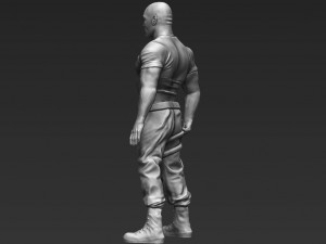 dwayne the rock johnson fast and furious 3d printing ready stl obj 3D Print Model