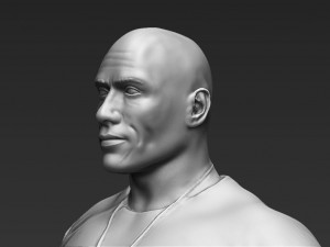dwayne the rock johnson fast and furious 3d printing ready stl obj 3D Print Model