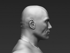 dwayne the rock johnson fast and furious 3d printing ready stl obj 3D Print Model