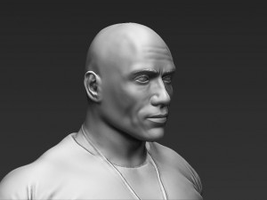 dwayne the rock johnson fast and furious 3d printing ready stl obj 3D Print Model