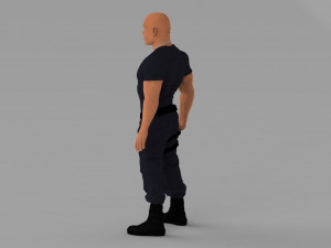 dwayne the rock johnson fast and furious ready for full color 3d printing Modello di stampa 3D