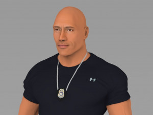 dwayne the rock johnson fast and furious ready for full color 3d printing Modello di stampa 3D