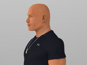 dwayne the rock johnson fast and furious ready for full color 3d printing Modello di stampa 3D