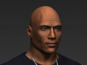 dwayne the rock johnson fast and furious ready for full color 3d printing Modello di stampa 3D
