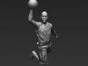 michael jordan 3d printing ready stl obj Model Cetak 3D