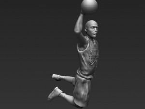 michael jordan 3d printing ready stl obj Model Cetak 3D