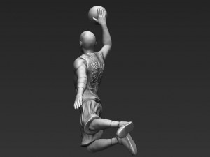 michael jordan 3d printing ready stl obj Model Cetak 3D