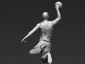 michael jordan 3d printing ready stl obj Model Cetak 3D