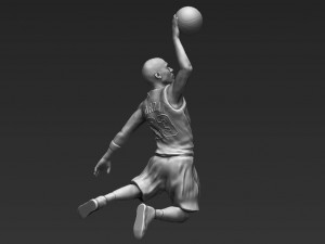 michael jordan 3d printing ready stl obj Model Cetak 3D