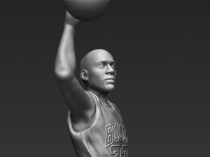 michael jordan 3d printing ready stl obj Model Cetak 3D