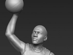 michael jordan 3d printing ready stl obj Model Cetak 3D