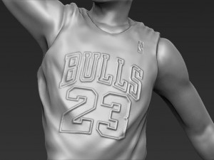 michael jordan 3d printing ready stl obj Model Cetak 3D