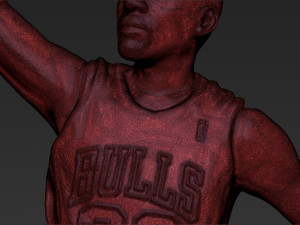 michael jordan 3d printing ready stl obj Model Cetak 3D