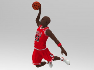 michael jordan ready for full color 3d printing Modelo de impresión 3D